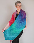 Anleitung New Direction Shawl 2 Farben (deutsch)