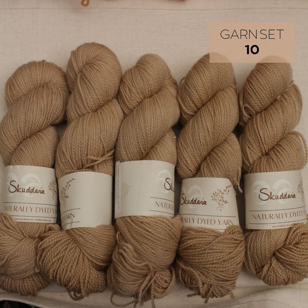 Semilla Sets mit Naturfarben gefärbt