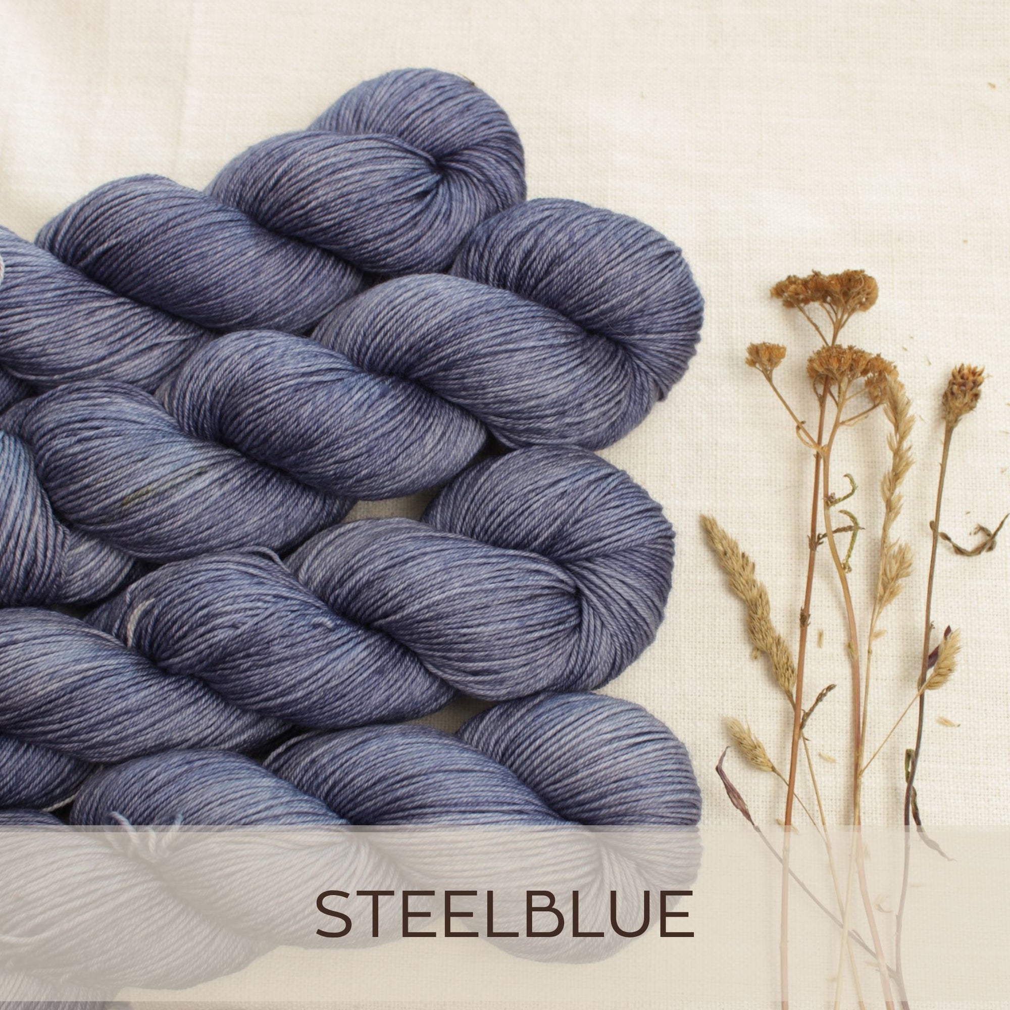 Steelblue - Merino Pur
