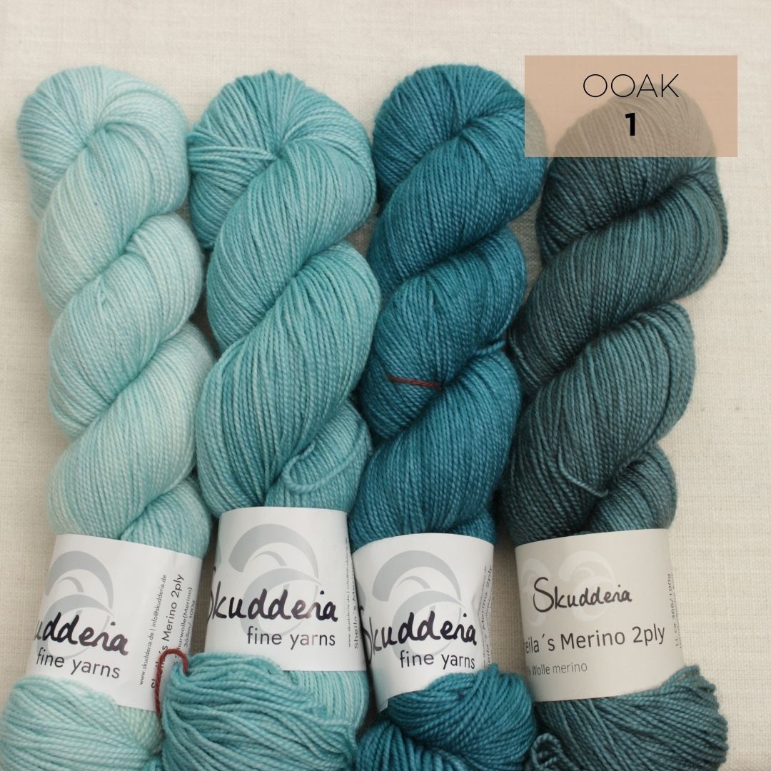 SHEILA´s MERINO 100 Garnsets OOAK