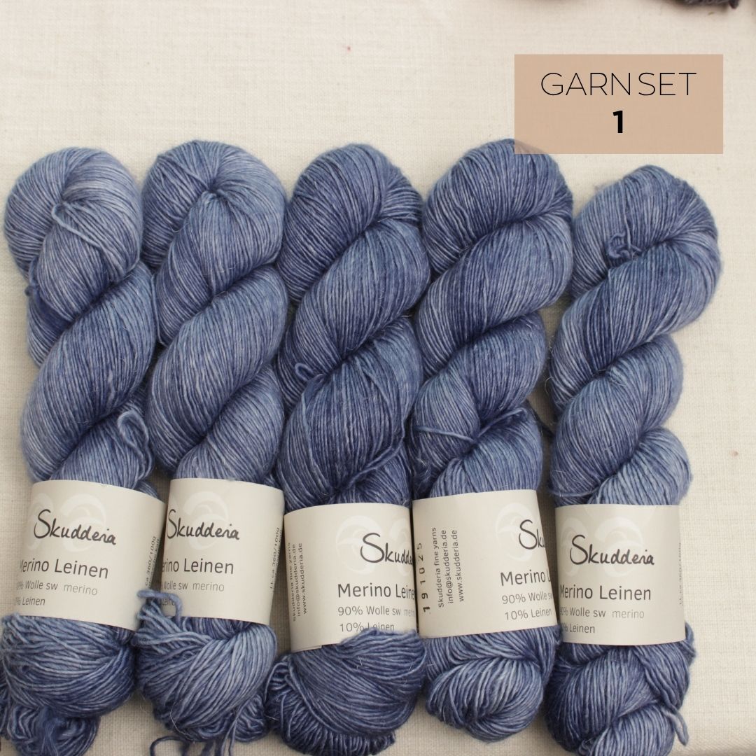 Merino Leinen OOAK Garnsets