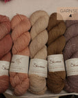 Single Merino mit Naturfarben gefärbt OOAK Sets