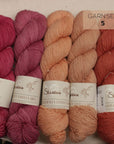 Single Merino mit Naturfarben gefärbt OOAK Sets