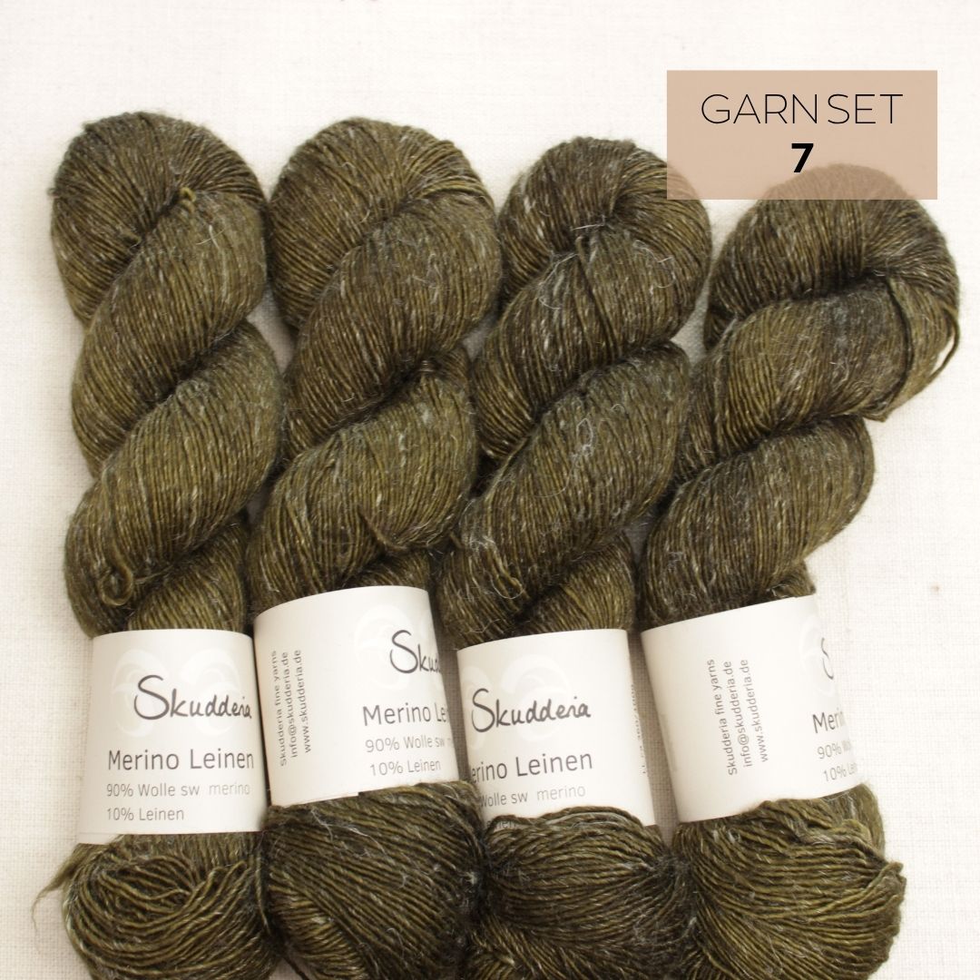 Merino Leinen OOAK Garnsets