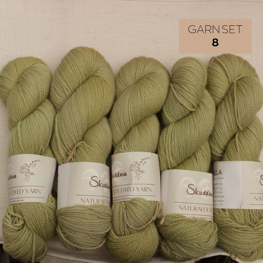 Semilla Sets mit Naturfarben gefärbt