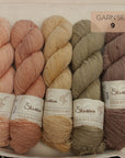 Single Merino mit Naturfarben gefärbt OOAK Sets