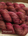 Maroon - Merino Leinen